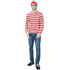 Women Men Kids Wheres Wally T-shirt Glasses Hat Socks Christmas Costume Cosplay
