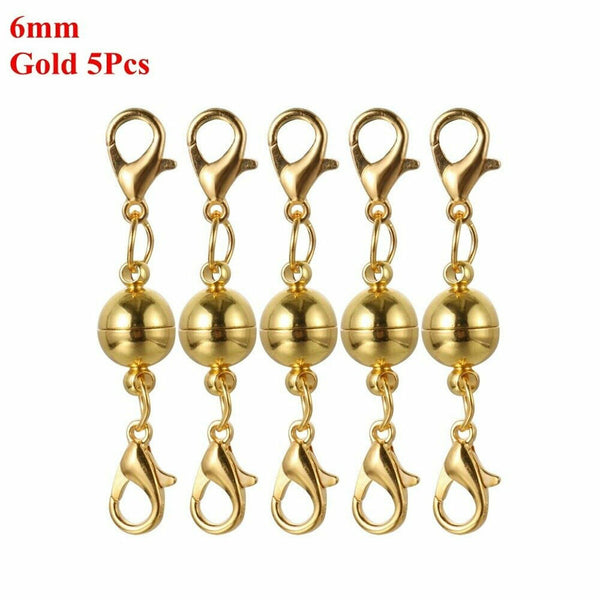 5/10Pcs Strong Magnetic Clasp Necklace Converter Extender lobster claws