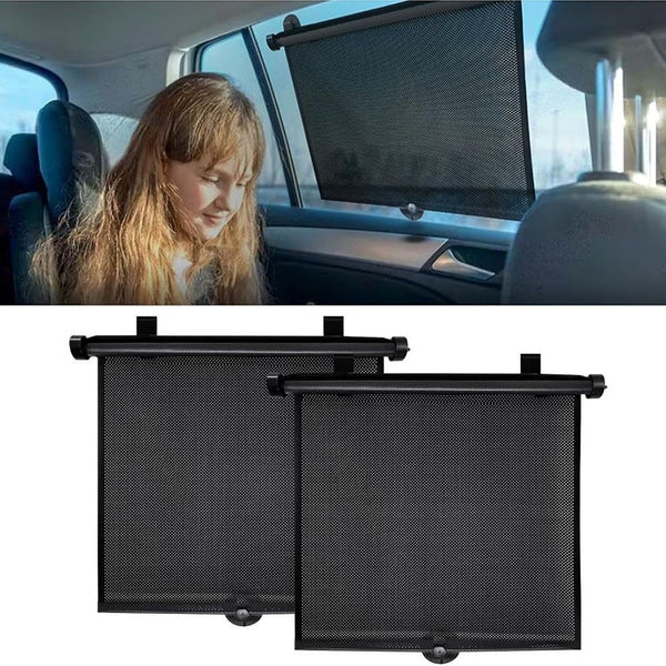 Retractable Car Side Window Sun Shade – Roller Blind Sunshade
