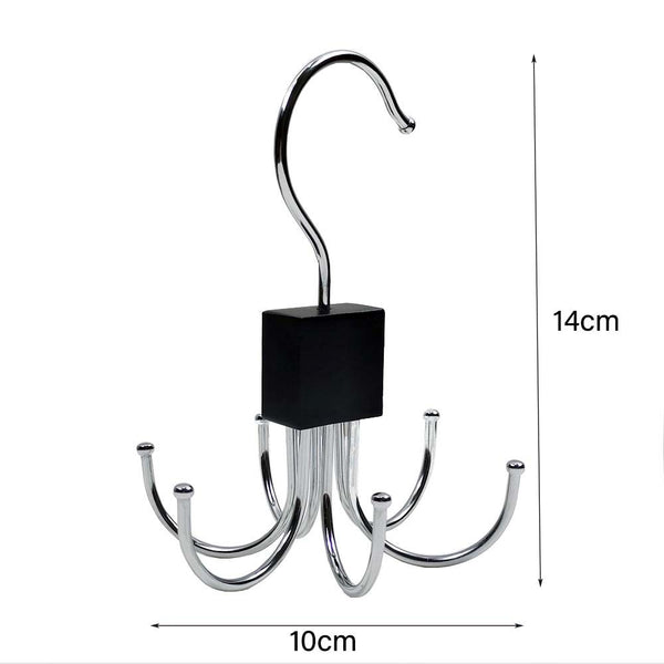 5X 360° Rotating 6-Claw Multi-Function Hook Belt Hanger Space Saving Wardrobe