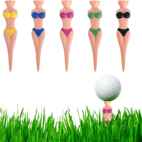 10/20/50PCS 76mm Funny Golf Tees Lady Girl Golf Tees Bachelor Party Golfing Gift