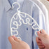10pcs Wave Pattern Stackable Hanger Space Saving Clothes Hanger Closet Organizer