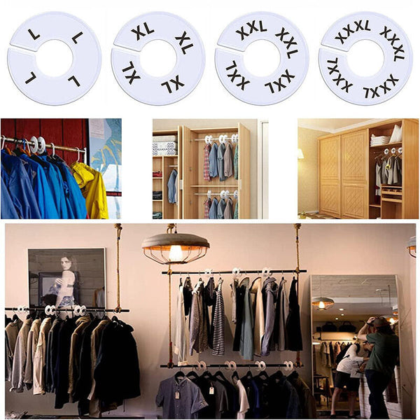 20x  Blank Closet Size Dividers Round Clothing Rack Organizer Home Shop Favor AU