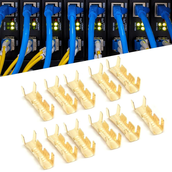 UP 500pcs 0.5-1.5mm² Car Brass Copper Crimp Terminals Electrical Wire Connectors