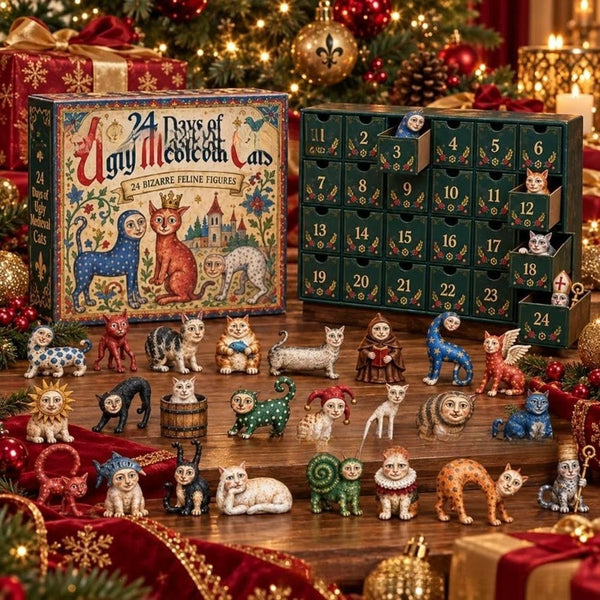 24 Days of Ugly Medieval Cats Advent Calendar 2026 2D Acrylic Ugly Medieval Cat