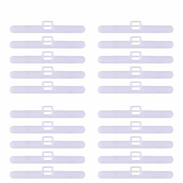 60pcs Vertical Blind Top Hangers 100mm | Curtain Slat Double Hole Replacement Clips