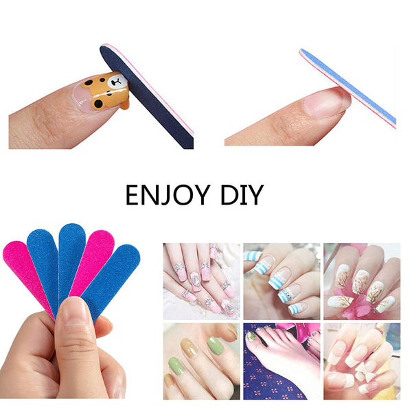 100X Mini Nail Files Professional Disposable Double Side Art Pedicure  Manicu AU