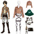 Deluxe Attack on Titan Costume Set Jacket Cape Belt Shingeki No Kyojin Cosplay
