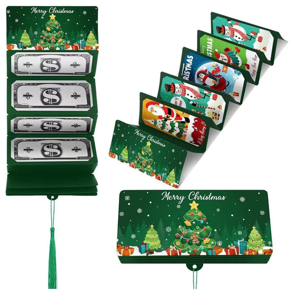 Christmas Money Holder Gift Card Holder – Holiday Surprise, Festive Design Xmas