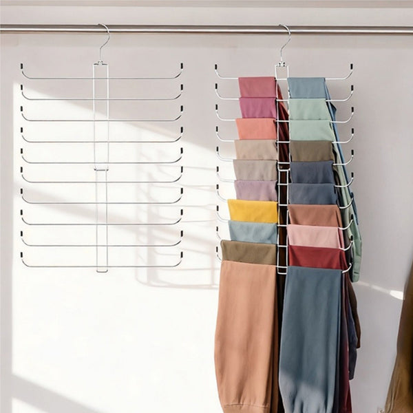 Legging Organizer 10-layer Clothes Hanger Organizer Rack Space-saving NEW