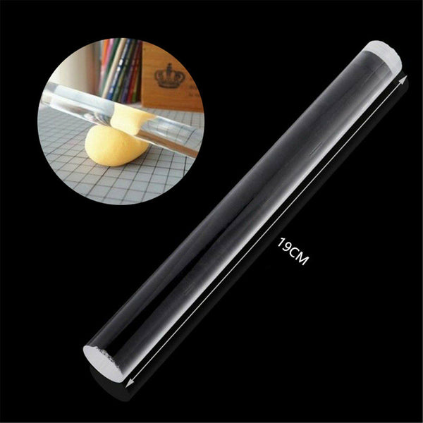 1/3/4/5pcs Durable Polymer Clay Craft Clear Acrylic Roller Rolling Pin Art Tools