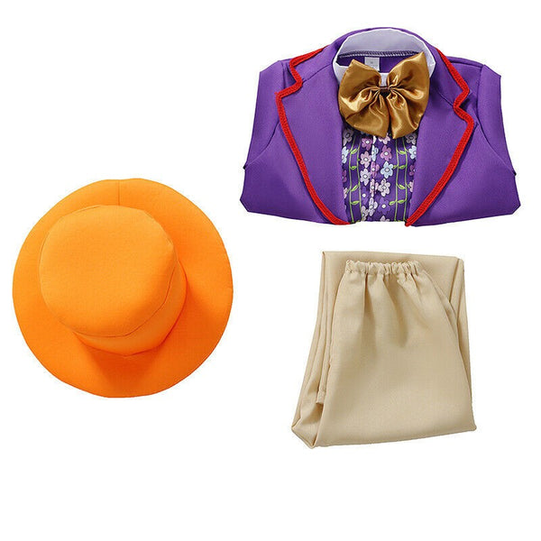 All Willy Wonka costume options displayed for Book Week shoppers