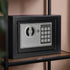 6.4L Digital Safe Box Electronic Security Safe with Keypad Override Keys Black