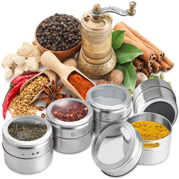 Kitchen Spice Jars Pot Holders Storages Stainless Steel Glass Plastic AUS