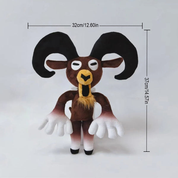 Ram-horned deer creature plush size 37 x 32 cm