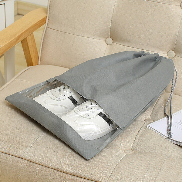 10pcs Portable Shoes Bag Non-woven Travel Storage Pouch Drawstring Dust Bags AU