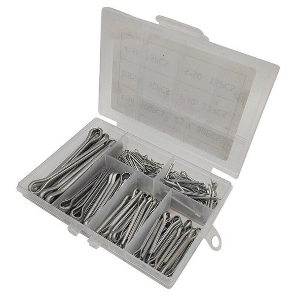 230PCS 304 Stainless Steel Cotter Pin Assortment Set Split Pin Value Kit NEW AU