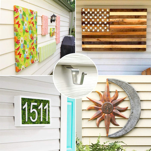 100X Vinyl Siding Hook Heavy Duty Siding Hanger Siding Clips Outdoor Home Decor