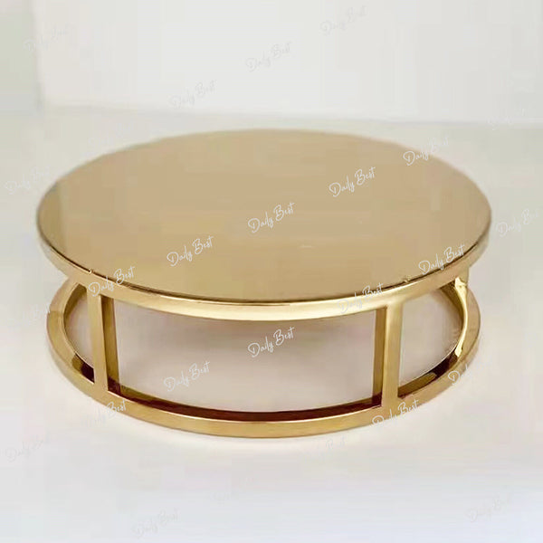 Glossy Gold Cake Stands Round Cupcake Stand Wedding Brithday Party Dessert Stand