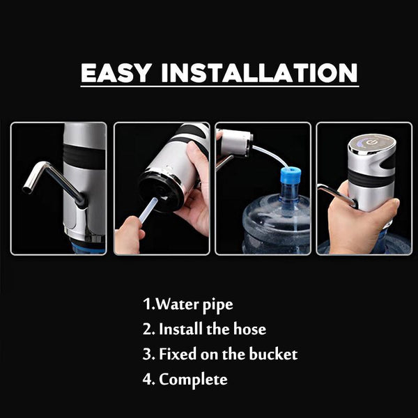 5W Gallon USB Portable Water Bottle Jug Dispenser Automatic Electric Switch Pump