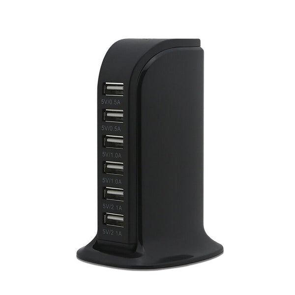Charger Rapid Tower USB Desktop Charging Station Power Adapter Multi-interface