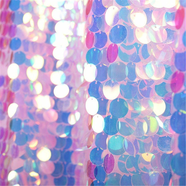 Sequin Table Cloth Backdrop 170x150cm Tablecover Mermaid Party Wedding Decor AU