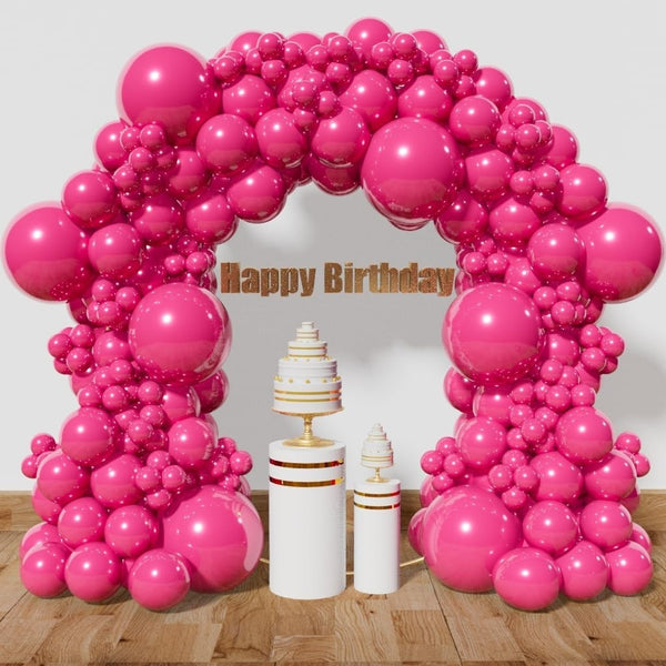 174X Balloon Arch Set Wedding Birthday Party Garland Rose Red Balloons Decor AU