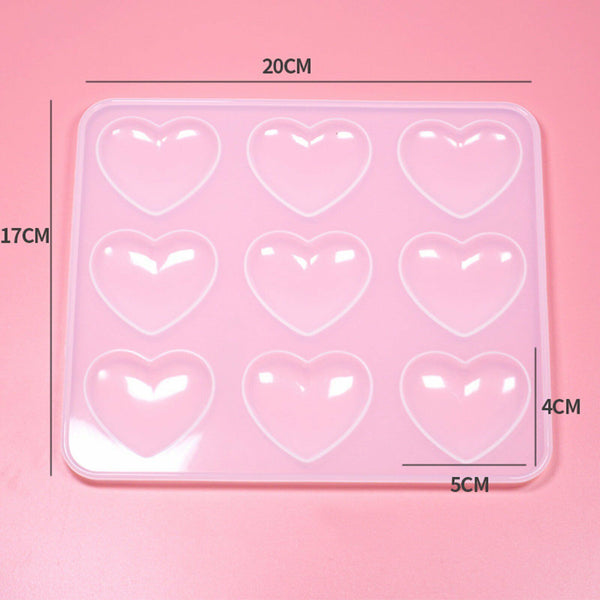 Heart Silicone Pendant Mold Necklace Jewelry Resin Mould Casting Craft DIY Tool
