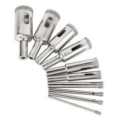 10 Pcs Diamond Glass Drill Set Drill Bit Cutter Drill Holes Saw Core Drill Tool