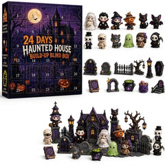 Halloween Advent Calendar - 24 Day Haunted House Figures or Ghost Acrylic Charms