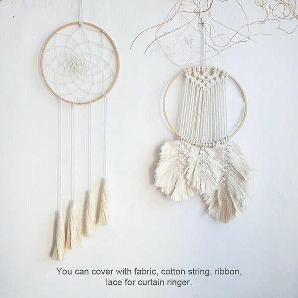 10PCS Bamboo Embroidery Hoops Ring Sewing Frame Cross Stitch Craft Wedding Xmas