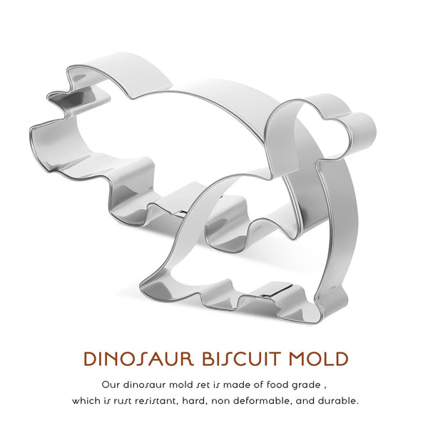 4Pcs Set Decorating Dinosaur/Animal Stainless Steel Cookie Cutter Party Mold