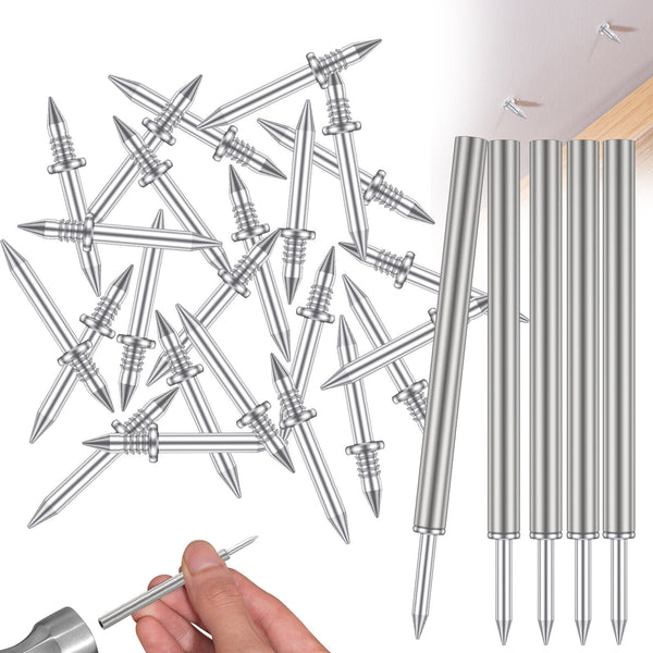 100Pcs Double-Head Skirting Thread Seamless Nail,Skirting Line No Marks Nail AUS