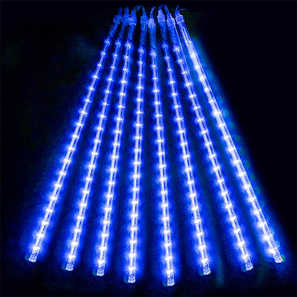LED Solar Lights Meteor Shower Rain Christmas Tree String Lights Garden Outdoor