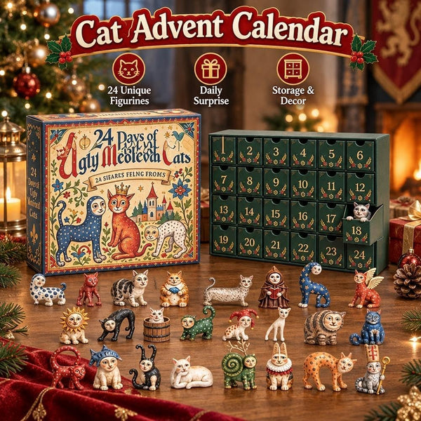 24 Days of Ugly Medieval Cats Advent Calendar 2026 2D Acrylic Ugly Medieval Cat