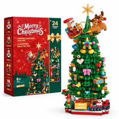 Advent Calendar 2026 - Christmas Tree Building Block Set with 24 Surprise Boxes, 833 Pieces