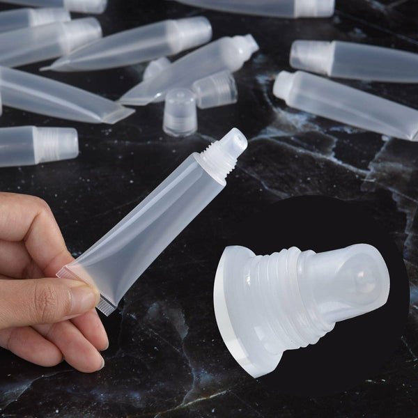 50-500X10ml Empty Tubes Lip Gloss Balm Sunscreen Cream Clear Cosmetic Containers