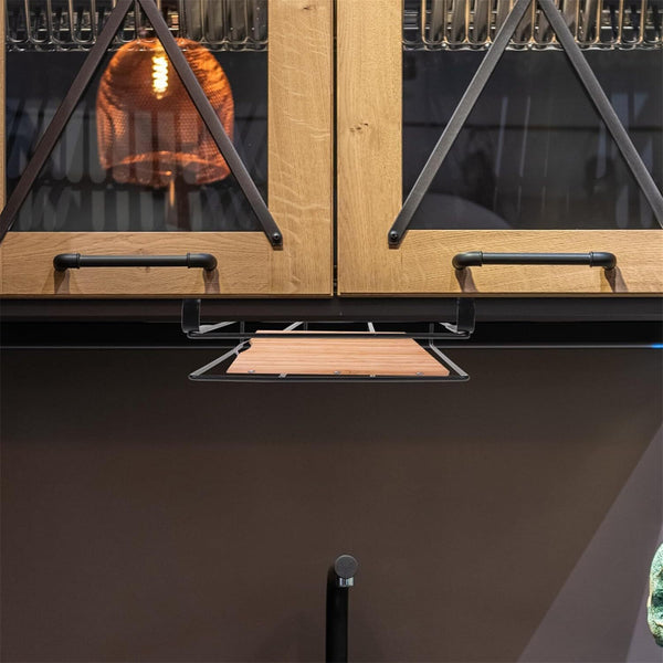2pcs Kitchen Hanging Rack Organizer | Over Cabinet Door Hook for Cutting Boards & Towels