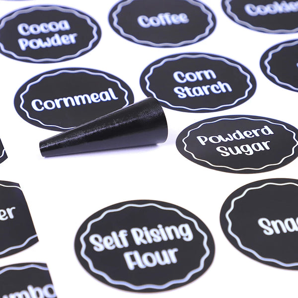 144pcs Spice Herb Storage Jar Labels Pantry Stickers Decals High Quality Durable