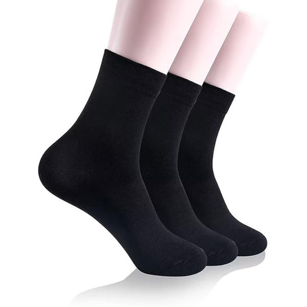Polyester Cotton Socks Black Dress Business Office Dress Socks Smooth