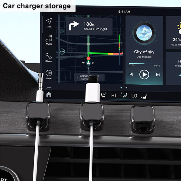 12PCS Magnetic Cable Management Clips Phone Electric Charging Cord Holder Hot