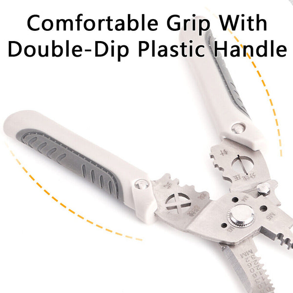 Wire Stripper Pliers Multifunctional Electric Cable Stripper Crimper Cutter DIY