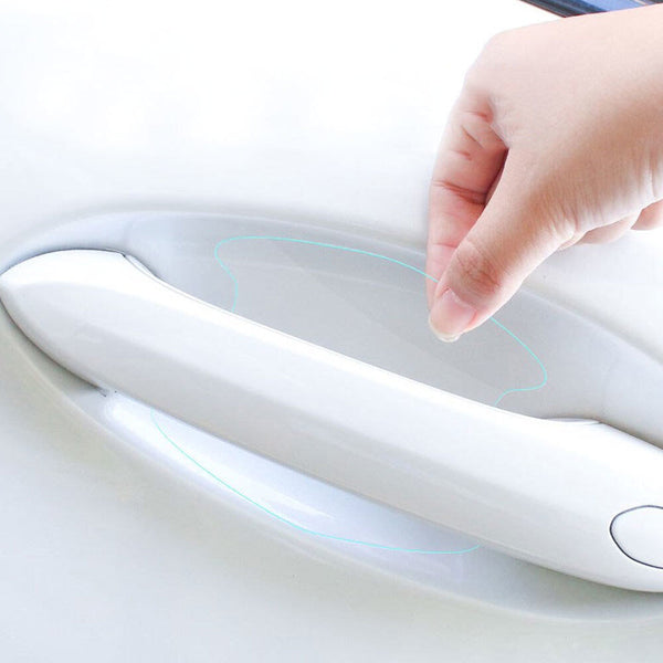 8PCS Clear Car Door Handle Bowl Sticker Anti-scratch Film Protector Accessories