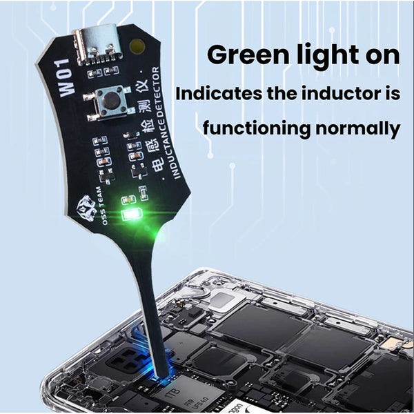 2PCS W01 Inductance Tester Motherboard Coil Tester Inductor Detector Repair Tool