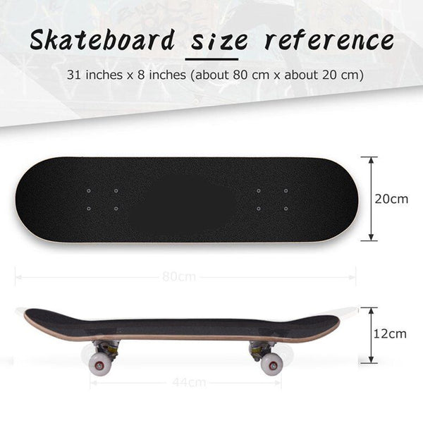 31'' Kids Adult Teenagers Skateboard Complete Set Up to Pro Wheels Premium Board