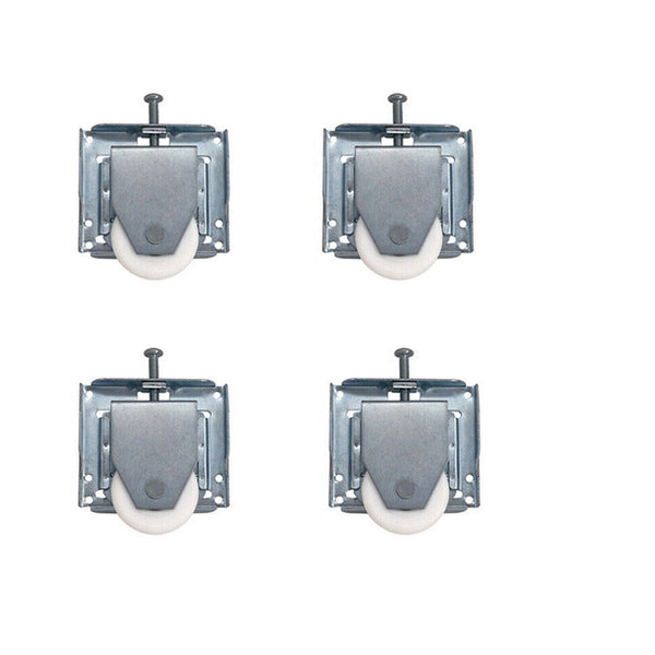 4 Pack Sliding Wardrobe Door Roller Wheels – Adjustable Mirror, Glass and Cupboard Door Rollers