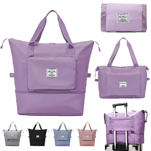 Foldable Travel Bag Unisex Lightweight Large Capacity Folding Duffel Travel Bag
