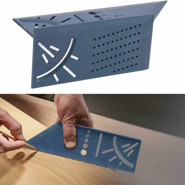 45/90° Multi-functional Angle Ruler Speed Square Tool Triangle Square Ruler Tool