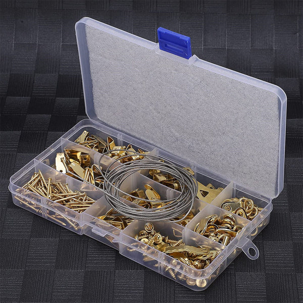 230 pcs Picture Hangers Hooks Heavy Duty Photo Frame Hanging Kit With Nails Home