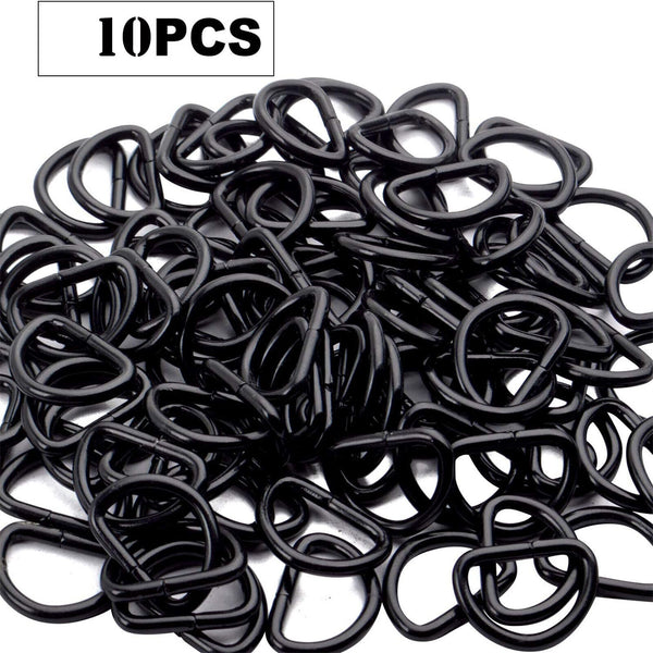 10PCS D Ring Metal Buckle D-ringes Strap Loop Webbing Strapping Ring 20MM/25MM